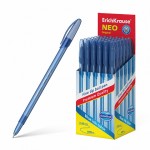 Ручка шариковая одноразовая "Neo Original", тонированный, 0,7мм, синий (Erich Krause)
