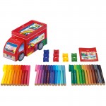 Набор для рисования "Connector Truck" 33 фломастера+10 клипс, металлическая коробка (Faber-Castell)