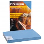 Обложка для переплета A4, тиснение "под кожу", картон 230г/м2, синий, 100шт/уп (Office Kit)