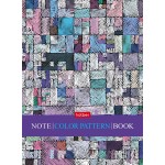 Блокнот А6, 48л, клетка, скоба, мелованная ламинация "Color Pattern" (Hatber)