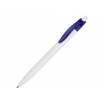 Ручка шариковая "Какаду", белый/синий (Oasis)