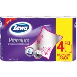 Полотенца бумажные в рулоне "Premium decor", 2-х сл. 4 рул (Zewa)
