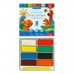 Пластилин 8 цветов "Классический", 160г, со стеком (Globus)