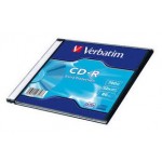 Диск CD-R 700Mb 52х, Slim Case (Verbatim)
