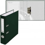 Папка-регистратор А4 50мм, карман, PP, металлический кант, зеленый (Lamark)