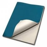 Тетрадь А4, 80л, клетка, скоба, бумвинил, синий (КФОБ)