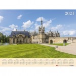 Календарь листовой 2021г, А2, "Замок Франции" (Hatber)