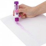 Клей-карандаш 15гр, для склеивания бумаги, картона, фотографии, с индикатором (Brauberg)