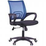 Кресло офисное "SP-M96", сетка/тканьTW, механизм качания, синий/черный (OfficeSpace)