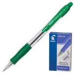 Ручка шариковая автоматическая "Super Grip", масляная, резиновый упор, 0,7мм, зеленый (Pilot)