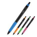 Ручка шариковая автоматическая "Stella", масляная, ассорти, резиновый упор, 0,7мм, синий (Axent)
