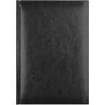 Ежедневник 2026г., 210х297мм, А4,  320л, кожзам,перфорация угла, черный, "Sigma" (Lamark)