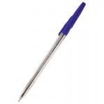 Ручка шариковая "Delta", прозрачный, 0,7мм, синий (Axent)