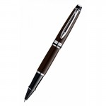 Ручка-роллер "Expert 3 Deep Brown CT", корпус-латунь, лак, хром (Waterman)