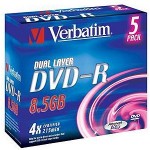 Диск DVD-R 8.5Gb, 4x, Jewel Case (Verbatim)