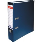 Папка-регистратор А4 70мм, "Бизнес", карман, пвх/бумага, металлический кант, синий (Erich Krause)