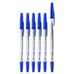 Ручка шариковая "51", прозрачный корпус, 0,7мм, синий (LITE)