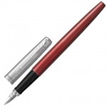 Ручка перьевая "Jotter Kensington Red CT F63", корпус-нерж.сталь, лак, нерж.сталь, M (Parker)