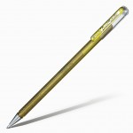 Ручка гелевая "Hybrid Dual Metallic", хамелеон, 1мм, золото/золотой металлик (Pentel)