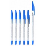 Ручка шариковая "927", прозрачный корпус, 0,7мм, синий (LITE)