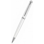 Ручка шариковая "Hemisphere White CT", корпус-латунь, лак, хром (Waterman)