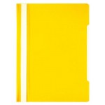 Папка-скоросшиватель А4, прозрачный верхний лист, пластик 100/120мкм, желтый, "Economy" (Бюрократ)