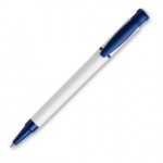 Ручка шариковая "Kreta", белый, синий клип (Stilolinea)