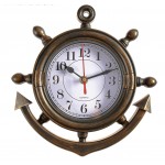 Часы настенные пластиковые "Море, Якорь", микс, 23х24 см (Соломон)