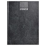 Ежедневник 2023г., 146х211мм, серый, 160л, бумвинил, белый блок (Феникс+)