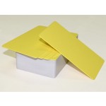 Пластиковые карты желтые, CR-80, толщина 0.76 мм, 500шт/уп (Распродажа) цена за штуку