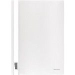 Папка-скоросшиватель А4, прозрачный верхний лист, пластик 130/180мкм, белый (Brauberg)