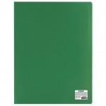 Папка с  60 файлами А4, зеленый, 0,5мм (Staff)