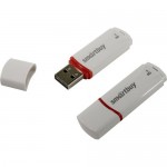 Флешка  8Gb USB 2.0 "Crown", белый (SmartBuy)