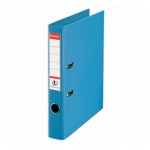 Папка-регистратор А4 50мм, "№1 Power", карман, пвх, металлический кант, светло-голубой (Esselte)