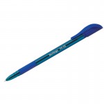 Ручка шариковая "PR-05", резиновый упор, 0,5мм, синий (Berlingo)