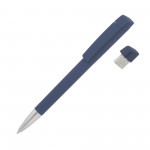 Ручка шариковая "Turnussoftgrip M" с флеш-картой 16Gb, синий (Klio-Etern)