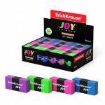 Ластик для карандашей "JOY® Rainbow", 40х20х10мм, термопластичная резина, ассорти  (Erich Krause)