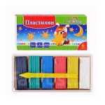 Пластилин 6 цветов "Ушастики", 120гр, со стеком (Hatber)