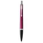 Ручка шариковая "Urban Vibrant Magenta CТ", корпус-латунь, лак, хром (Parker)