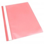 Папка-скоросшиватель А4, прозрачный верхний лист, пластик 120мкм, красный (Workmate)