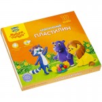 Пластилин 10 цветов "Приключения Енота", 200 гр, со стеком (Мульти-Пульти)