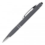 Ручка шариковая "Comet NEO", алюминий, корпус-серый, soft-touch, хром, стилус (Portobello)
