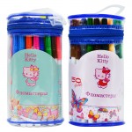 Фломастеры 50 цветов, "Hello Kitty", туба на молнии (Action)