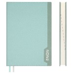 Ежедневник 2026г., 146х211мм, мятный, 176л, кожзам, кремовый блок, отделочная строчка (Escalada)