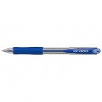 Ручка шариковая автоматическая "Laknock", резиновый упор, 0,5, синий (UNI Mitsubishi pencil)