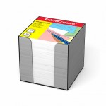 Блок бумаги для записей 90х90х90мм, белый, в прозрачном пластиковом боксе (Erich Krause)