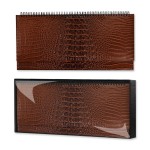 Планинг недатированный 390х180мм, коричневый, кожзам, кремовый блок, 64л. (Escalada)