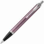 Ручка шариковая "IM Metal Light Purple CT", корпус-латунь, лак, хром (Parker)