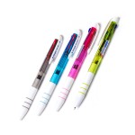 Ручка шариковая автоматическая "Poly-colors", цветной корпус, 0,7мм, трехцветный (Alingar)