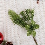 Украшение новогоднее "Цветок блеск", зелёный, 20 см (Зимнее волшебство)